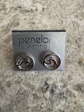 Wave Earrings in Sterling Silver